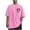Pink(Style 71), variant on NuoCaiYun Plus Size T-Shirt for Men Casual Sports Washed Distressed Short Sleeve Round-Neck Top Blouse