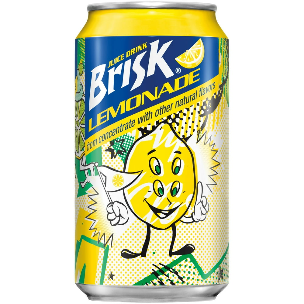 Brisk Lemonade Juice Drink 12 Fl. Oz., 4 Count