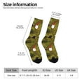 thumbnail image 2 of JUNZAN Gnomes Playing in the Garden Mens Funny Socks for Men Women Colorful Fun Novelty Crew Patterned Socks, 2 of 6