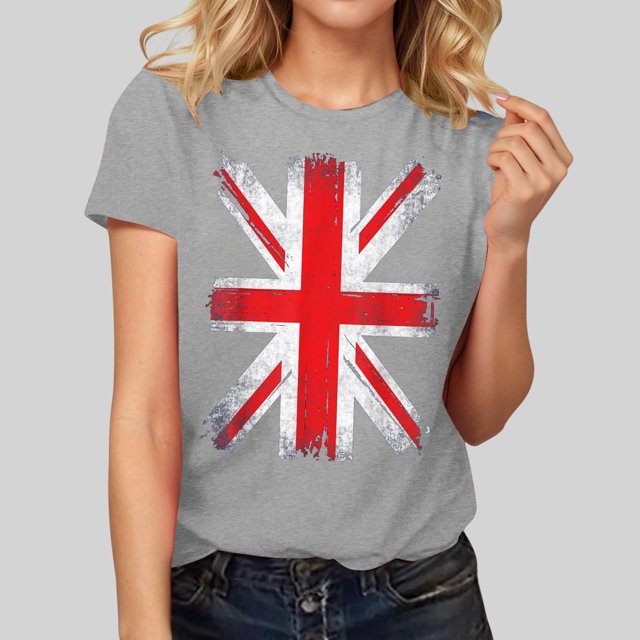 UANWENN T-Shirts d'Été à Manches Courtes pour Femmes, Col Rond, Imprimé Floral, T-Shirts Décontractés, Blouse de Sport, Manches Longues, Léger