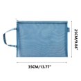 thumbnail image 3 of VBXOAE Transparent Nylon Mesh Book Bag Stable and Spacious Handheld Storage for Stationery,Toys Documents with Secure Zipper Closure, 3 of 3