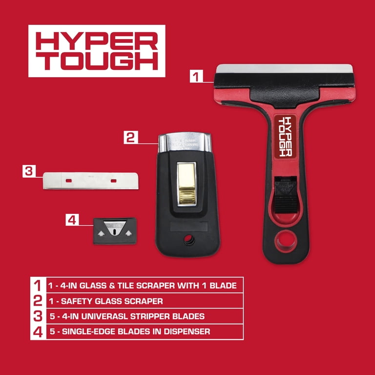 Hyper Tough Glass and Tile Scraper Kit with Replacement Blades photo 3