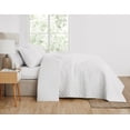 thumbnail image 5 of Cannon Oversized 100% Cotton Percale Quilt Set White Cotton 3-Piece Full/Queen Quilt Set, solid color themed, for Men and Women, OEKO-TEX Certified Confidence, 5 of 6