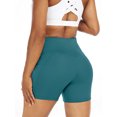 thumbnail image 3 of Cadmus Women's High Waist Tummy Control Yoga Shorts Spandex Compression Biker Shorts Side Pockets,3 Pack, 3 of 8