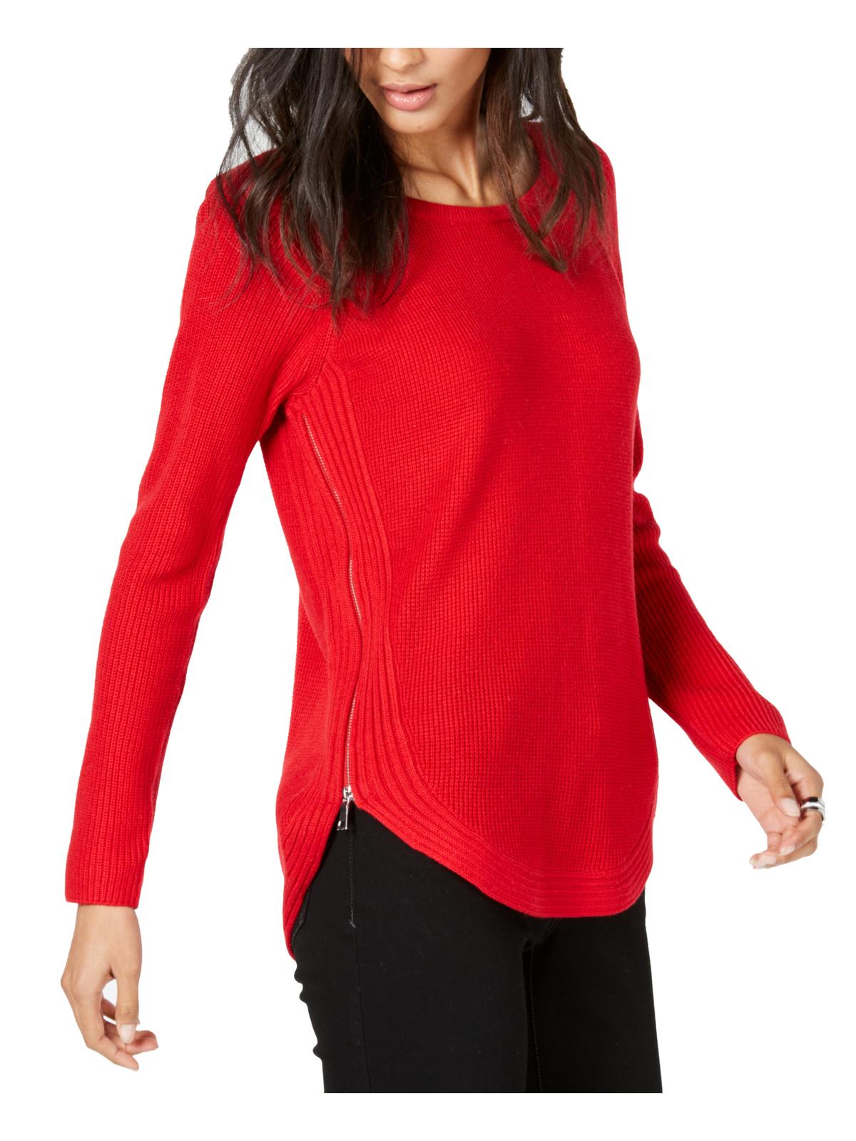 INC Womens Waffle Knit Size-Zip 