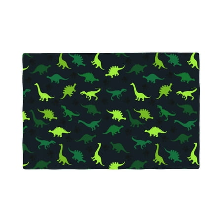 

Placemats Set of 4 Dinosaurs Heat Resistant Non - Slip Place mats Waterproof table mat for Kitchen Dining-4片装