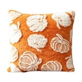 thumbnail image 2 of GrmtClth Set of 2 Fall Halloween Pumpkin Throw Pillow Covers, 3D Tufted Fluffy Plush Square Cushion Slipcovers Farmhouse Sofa Home Decor, 2 of 9