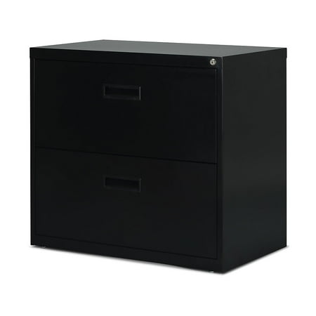 Staples 2-Drawer Lateral File Cabinet Locking Letter Black ...