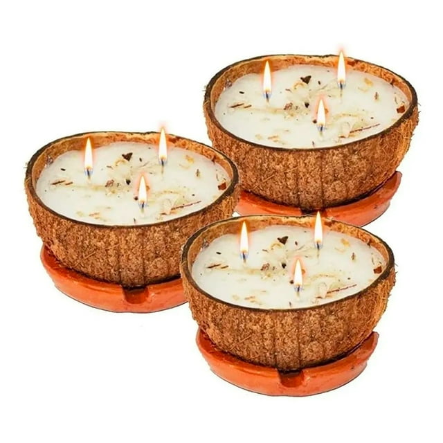 Veladora De Coco Eleggua Abrecaminos Triple Mecha 3 Pack Genérico 3 Pack Veladora De Coco Eleggua Abrecaminos Triple Mecha