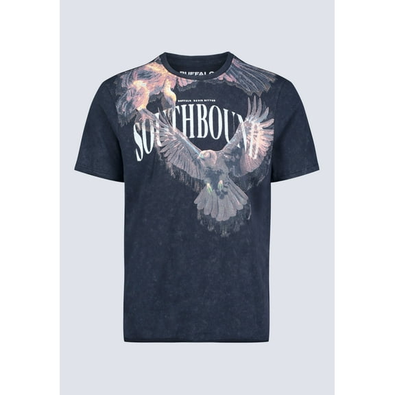 Buffalo David Men's Tizro Southbound Graphic Cotton T-Shirt - Black-Medium