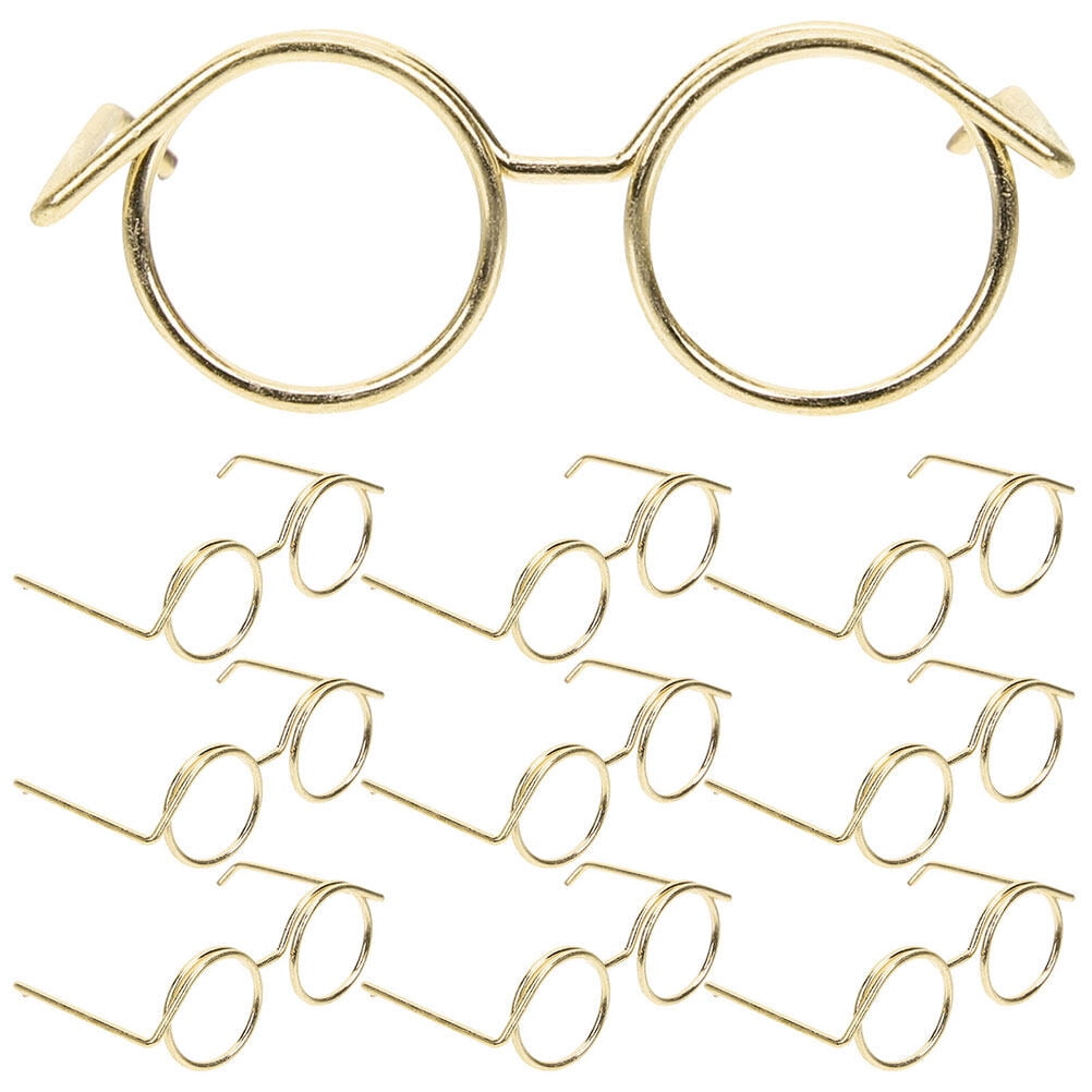 10pcs Doll Eyeglasses Doll Dress Up Glasses Miniature Eyeglasses Mini