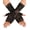 Black 02, variant on Women Short Lace Glove Fingerless Sunblock Wrist Gloves Gothic