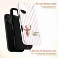 thumbnail image 4 of Peaceful Christian Quote Curious Monkey Phone Case, Pink Striped Faith-Based Design Protective Cover for iPhone 16 15 14 13 12 11 Pro Max Plus Mini, 4 of 6