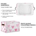 thumbnail image 2 of Yayeee Canvas Storage Basket with Handles for Shelves Fabric Bins Closet Organizer, Geometric Love, 2 of 8