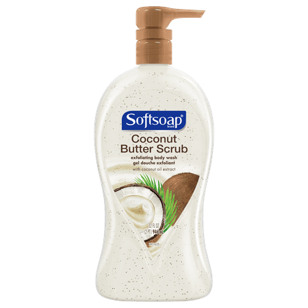 Softsoap, Coconut Butter, Exfoliating Body Wash, 32oz (Best Exfoliating Body Wash For Spray Tan)