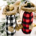 thumbnail image 5 of Christmas Wine Bottle Cover, Wine Bottle Plaid Sweater Design Decorations Compatible With Xm, 5 of 5