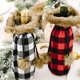 thumbnail image 5 of Funda para botella de vino navideña, diseño de suéter a cuadros para botella de vino, decoraciones compatibles con Navidad, bodas, cumpleaños y fiestas navideñas, 5 of 5