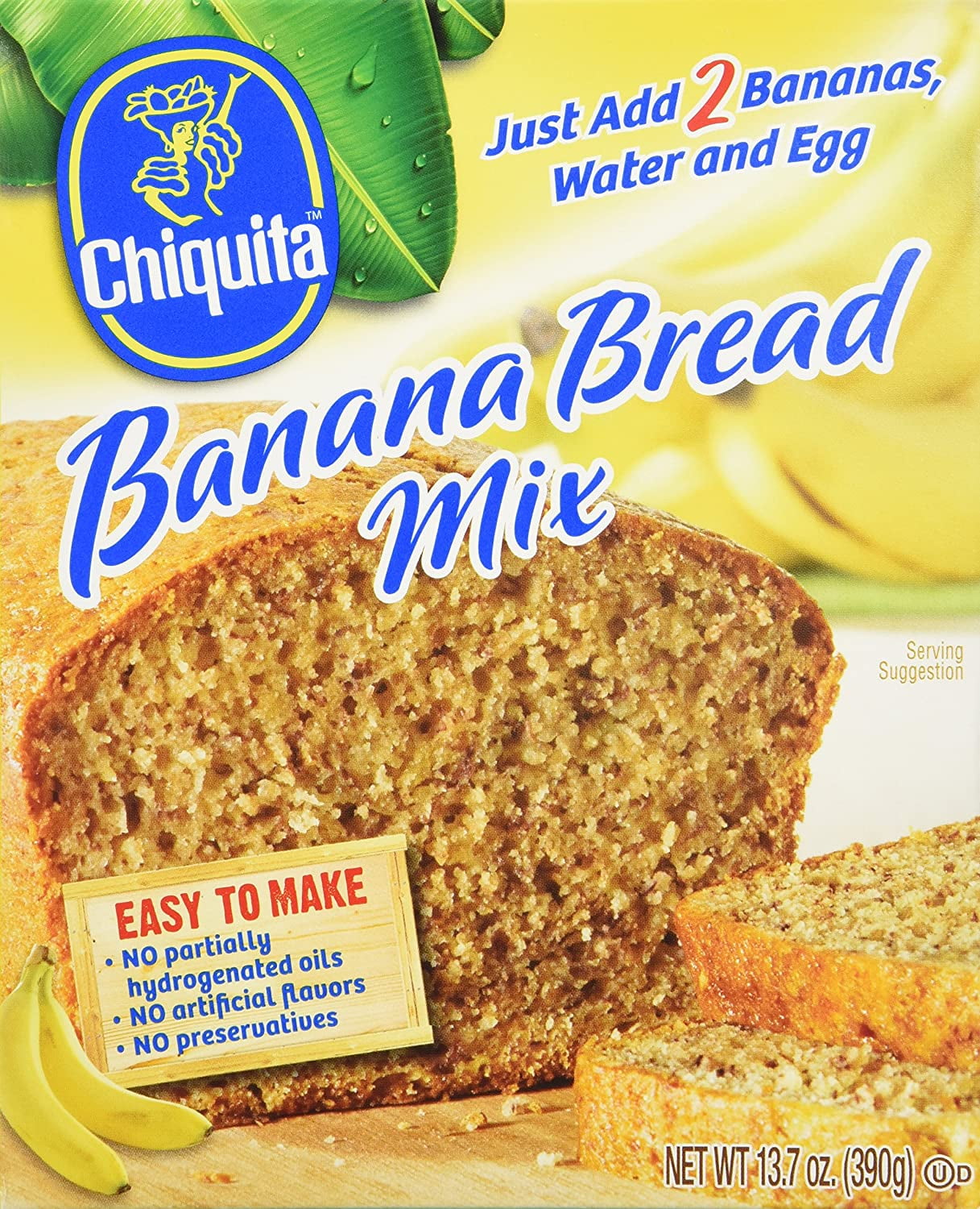 Concord Foods Chiquita Banana Bread Mix 13.7oz (VALUE pack of 6 Boxes