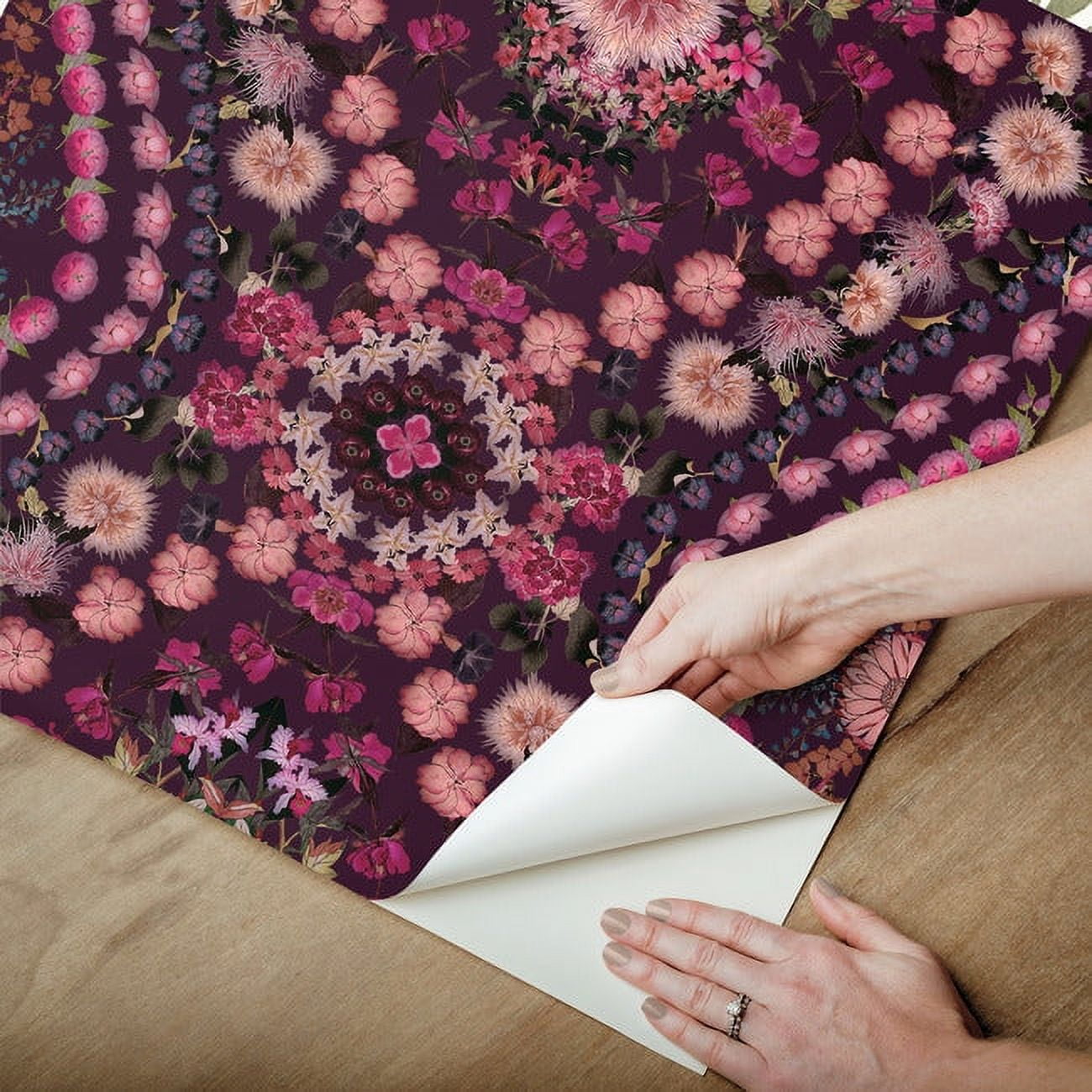 Mr. Kate Dried Flower Kaleidoscope Peel & Stick Wallpaper