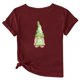 thumbnail image 5 of Puntoco Liquidación de camisetas cortas para mujer Camiseta de manga corta con cuello redondo y estampado informal a la moda para mujer, 5 of 5