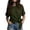 *Army Green, variant on ClodeEU Women's Round Neck Short Sleeve Side Tie Knot T Shirt,Solid Soft Casual Tee Army Green,Women's Plus L