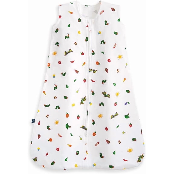 HALO Cotton Transition Baby Sleep Sack, Hungry Caterpillar Feast, Tog 0.5, Large