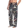 thumbnail image 6 of Salouo Wildflower Watercolor 1 Print Pajama Pants for Men, Lounge Pants Elastic Waistband Casual Men's sleepwear Loungewear Sleep Pajama Pant -Medium, 6 of 7