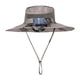 thumbnail image 3 of Sombrero para el sol, sombrero de enfriamiento con ventilador de ala ancha para acampar, hombres y mujeres, playa, senderismo al aire libre tinta caqui, 3 of 8