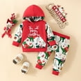 thumbnail image 7 of Gerichy Toddler Baby Boy Clothes Fall Winter Outfit, Toddler Boys Girls Long Sleeve Christmas Cartoon Prints T Shirt Hooded Pullover Tops Pants Outfits, 7 of 7