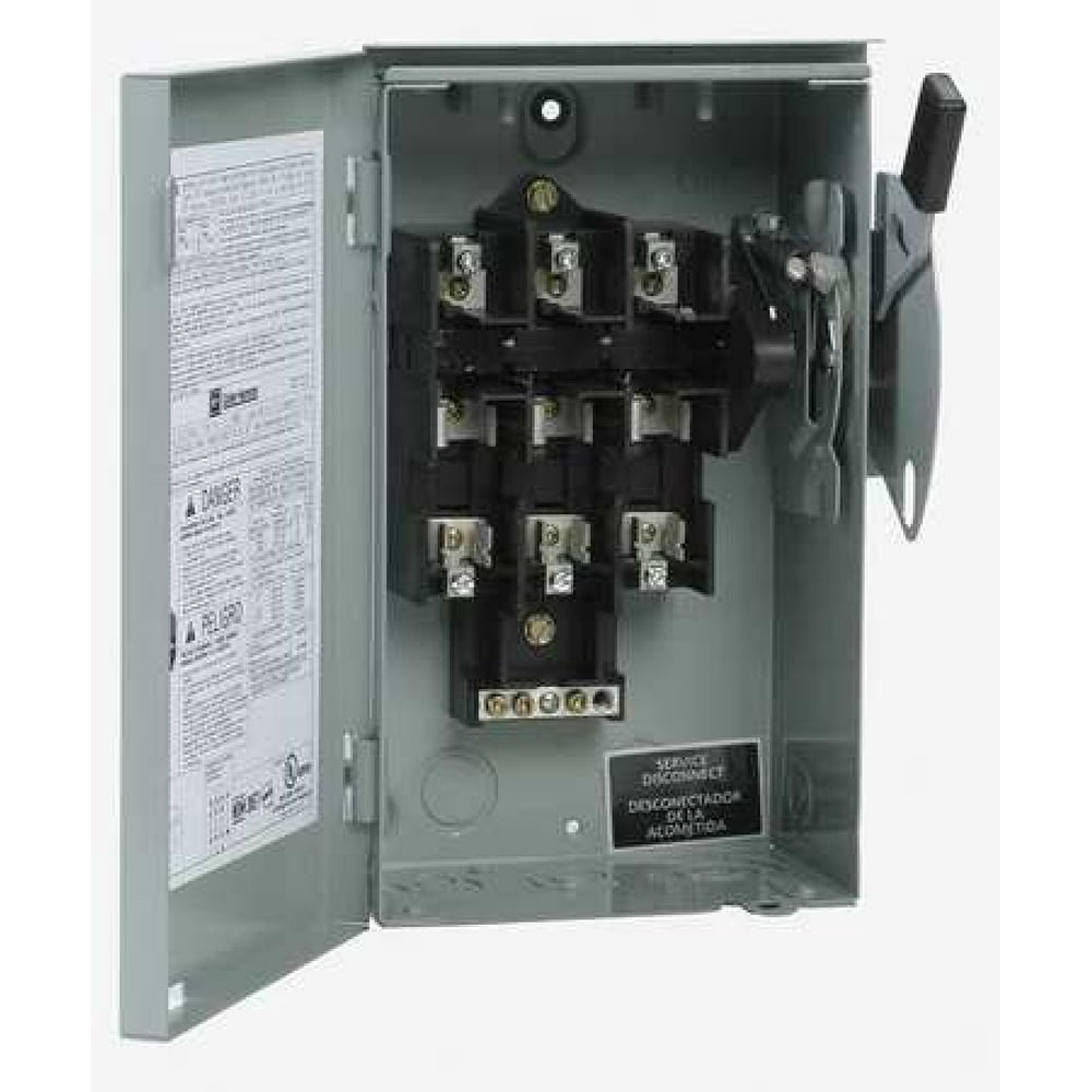 EATON Safety Switch,240VAC,3PST,60 Amps AC DG322NRB