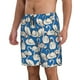 thumbnail image 2 of Fotbe Swan Birds Trajes de Baño Estampados para Hombre, Shorts de Verano de Secado Rápido, Ropa de Playa, Bañadores-XX-Large, 2 of 6