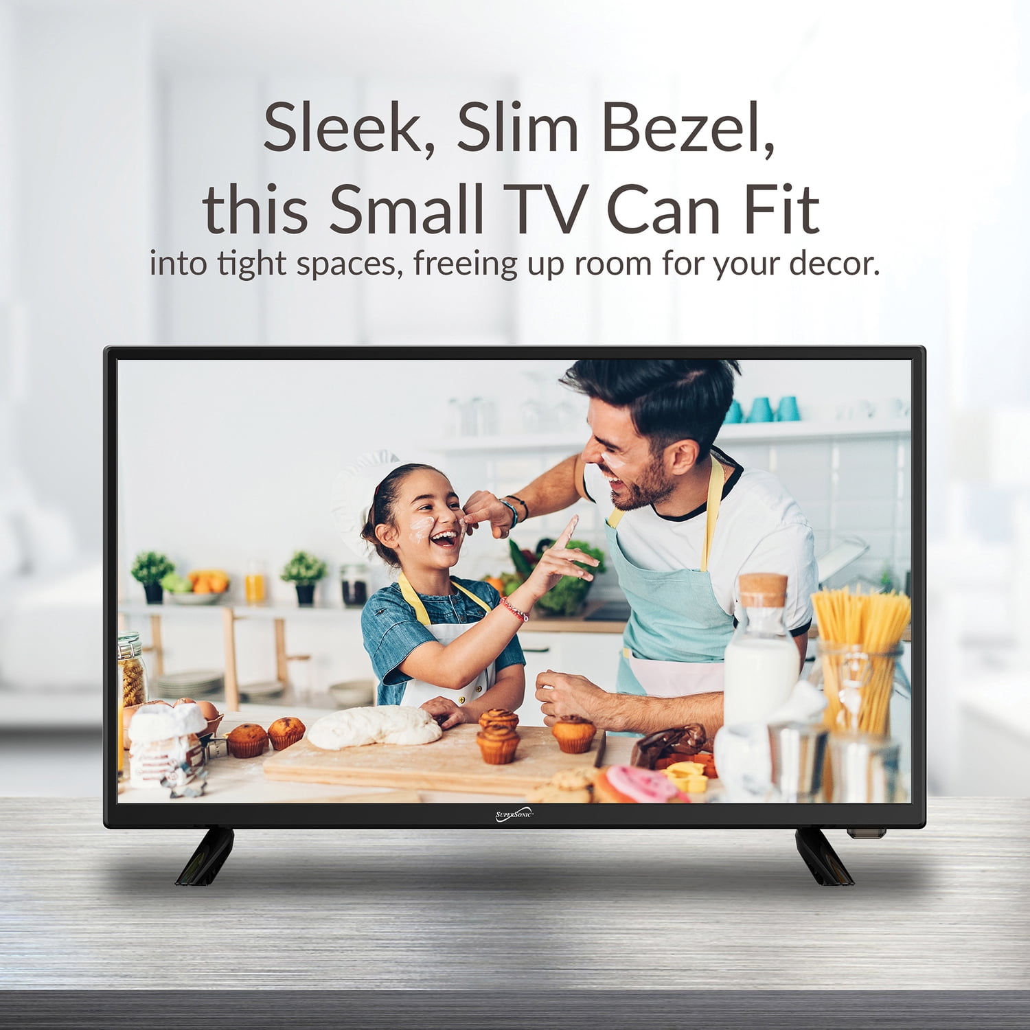 Supersonic 24-In.-Class 1080p LED TV/DVD Combination, AC/DC Compatible with RV/Boat