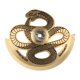 thumbnail image 1 of Peso oscilante de rotor de martillo automático para relojes mecánicos con diseño de serpiente Dorado, 1 of 9