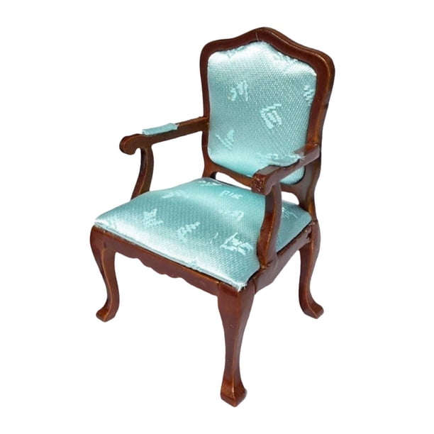 Silla de muebles para casa de muñecas a escala 1/12, accesorio para casa de muñecas, adorno, sillón decorativo Soltero