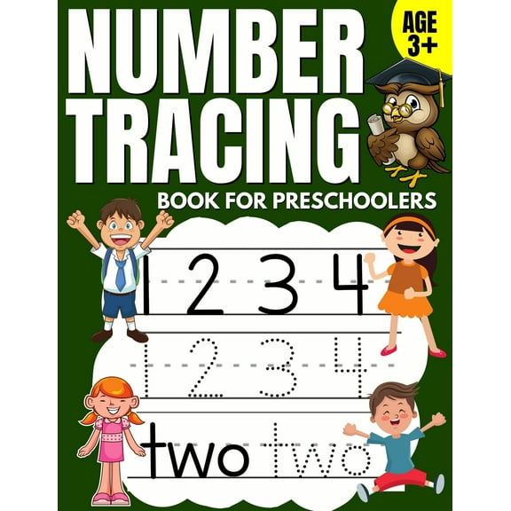 Number Tracing Book for Preschoolers: Trace Numbers Practice Workbook & Math Activity Book (Pre K, Kindergarten and Kids Aged 3-5) (Paperback)