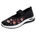 thumbnail image 2 of Mostsola Flats for Women Mary Jane Shoes Knit Mesh Embroidery Walking Shoes Comfortable Slip on Shoe, 2 of 8