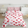 thumbnail image 2 of Homewish Cute Heart Loves Bedding Comforter Set,Happy Valentine'S Day Twin Comforter Sets,White Pink Bedding Set For Girls Kids,Breathable Home Decor Reversible,2 Pieces, 2 of 8
