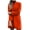 Orange, variant on Fashion Women Wool Coat Trench Jacket Ladies Warm Long Overcoat Outwear Army Green M