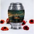 thumbnail image 4 of Midnight Blooms Burial Urns For Cremated Remains, Large Urns For Human Ashes Adult Male, Urn For Human Ashes Adult Men, Burial Urns For Adult Human Ashes, 10 Inch Ashes For Women, 4 of 5