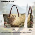 thumbnail image 6 of Eheartsgir Waterproof Top Handle Bag for Travel Daily, Owl and Daisy Pattern Inner Pocket Handle Handbag with with Inner Pocket, 6 of 6