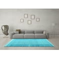 thumbnail image 3 of Ahgly Company Indoor Rectangle Abstract Light Blue Modern Area Rugs, 8' x 10', 3 of 4