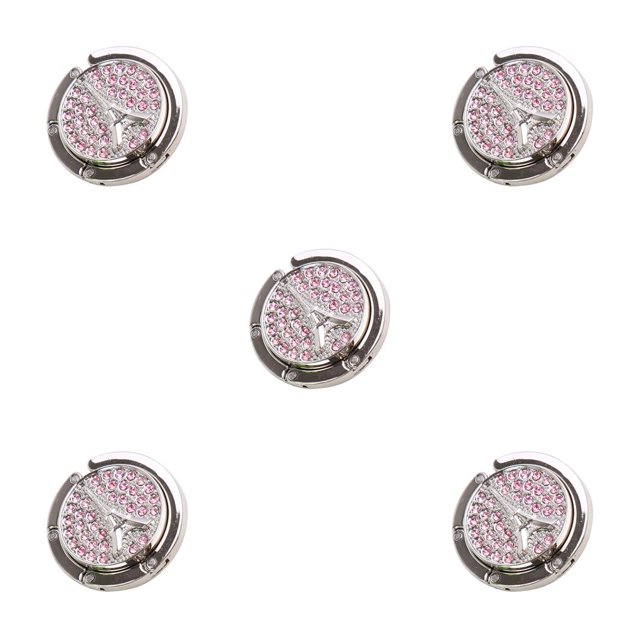 Moyic Colgador de bolso de con forma de torre plegable, monedero con diamantes de imitación, soporte de almacenamiento, bolsillo, escritorio, Type2 NO2 Moyic CBP263986