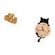 thumbnail image 5 of Figura de escritorio,Figura de cerdo para escritorio de oficina,decoración del hogar,Reloj de pared,Reloj de pared decorativo para baño y dormitorio.,Reloj de pared de gato silencioso y sin, 5 of 8