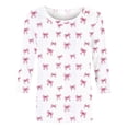 thumbnail image 5 of Craaazy Women's Casual Heart Prints Round Neck 3/4 Sleeve Loose Tops for Her Gifts, 5 of 5