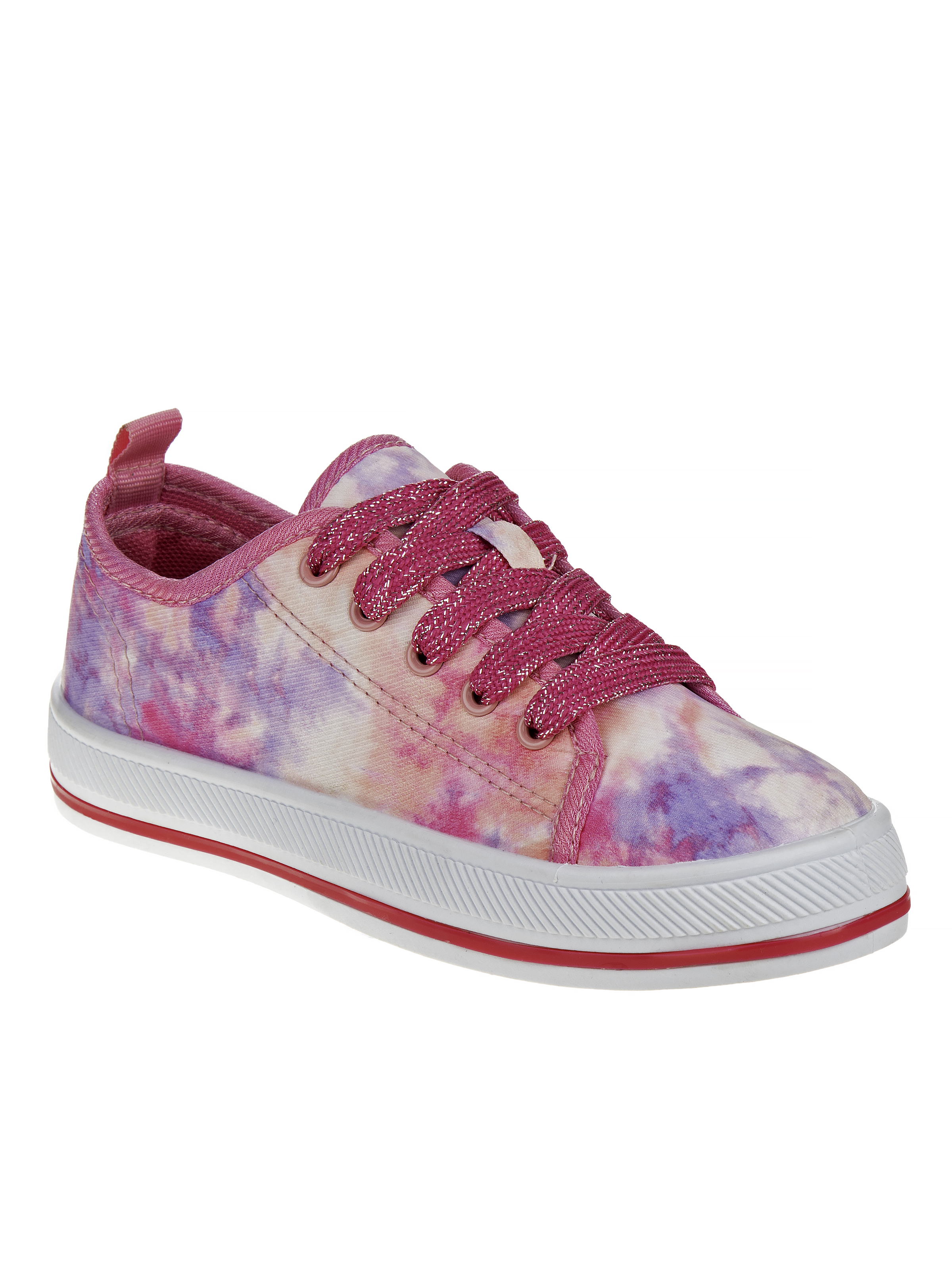 Beverly Polo Little Girl & Big Girl Watercolor Tie Dye Fashion Low-Top Court Sneaker - Walmart.com