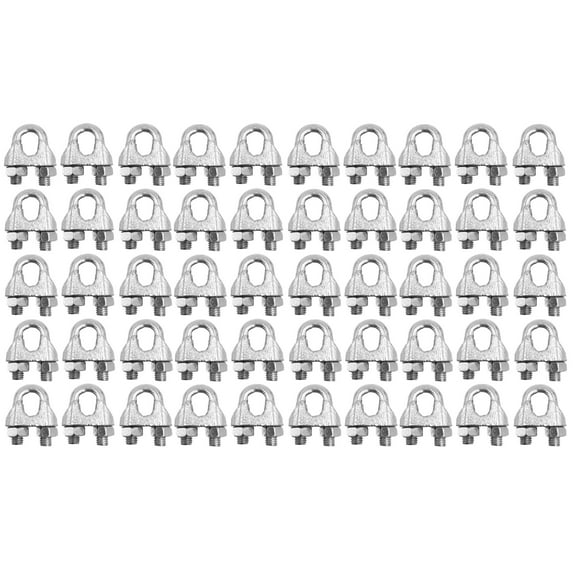 STURGID 88200 Wire Rope Clamp Clip for Cables Zinc Plated - 1/16" inch - Bulk Pack of 50 Pcs