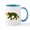 White/Blue Inside, variant on CafePress - Eire Kells Wolf & Tiger - 11 oz Ceramic Mug - Novelty Coffee Tea Cup