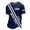 A001- Dark Blue, variant on Soccer Fans Top Men's USA Streamline Stripe Print White Red Blue Crew Neck Short Sleeve Relaxed Fit Patriotic Casual Shirt