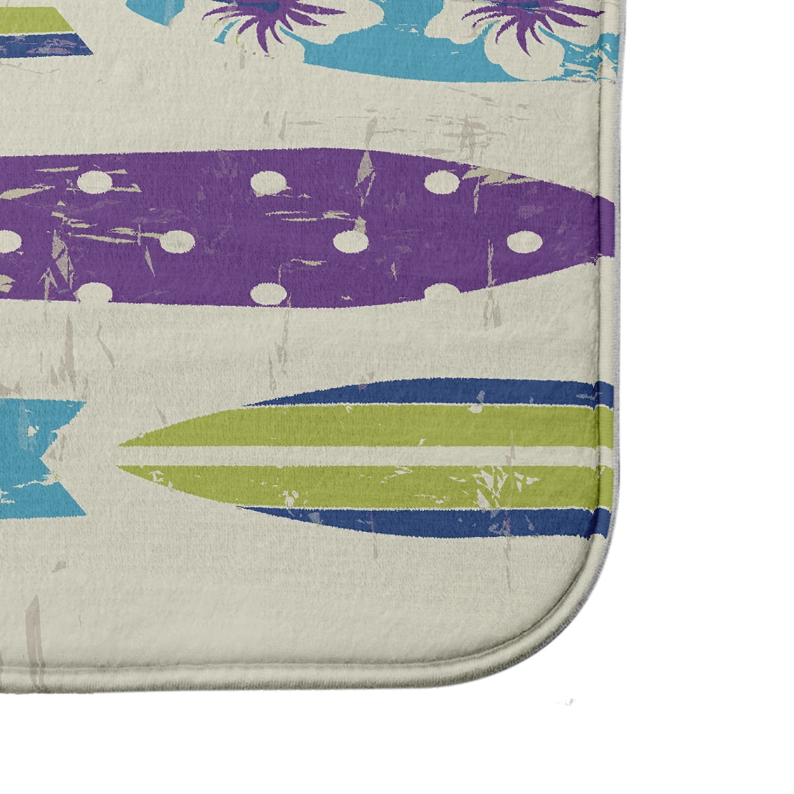 Simply Daisy 34" x 21" Plush Microfiber Green Dean Bath Mat
