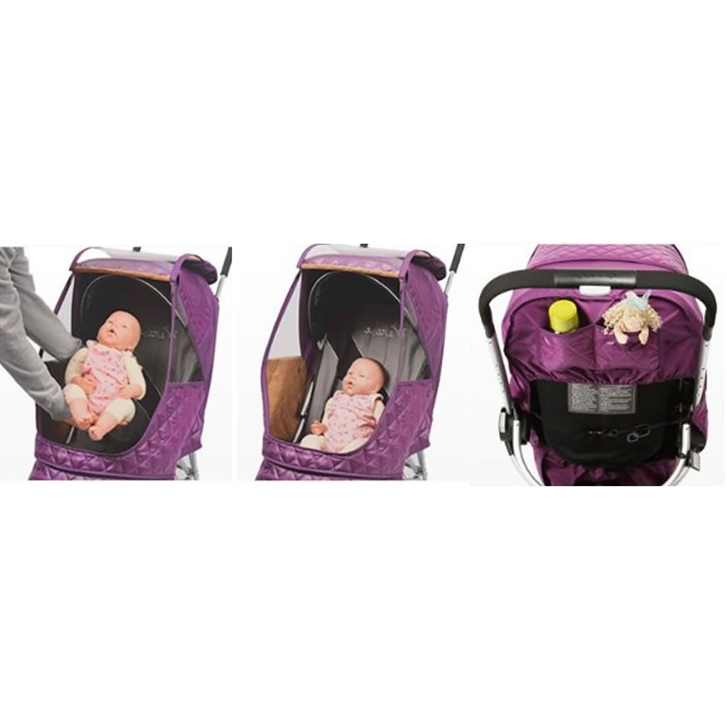 Manito Castle Beta Stroller Weather Shield (Chocolate)